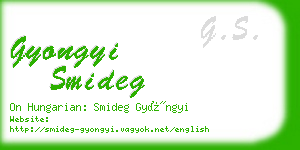 gyongyi smideg business card